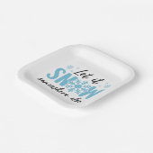 Laat het ergens anders sneeuwen - grappig winteron papieren bordje (Gebogen)