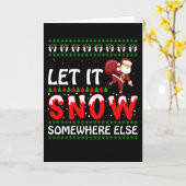 Laat het ergens anders sneeuwen kaart (Gele Bloem)