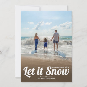 Laat het ergens anders sneeuwen met een fotokaart kaart