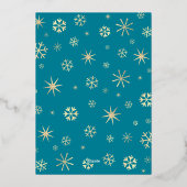 Laat het ergens anders sneeuwen Strand Foto Real G Folie Feestdagenkaart (Achterkant)