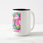 "Laat het eruit!" koffie-Mok Tweekleurige Koffiemok (Voorkant rechts)