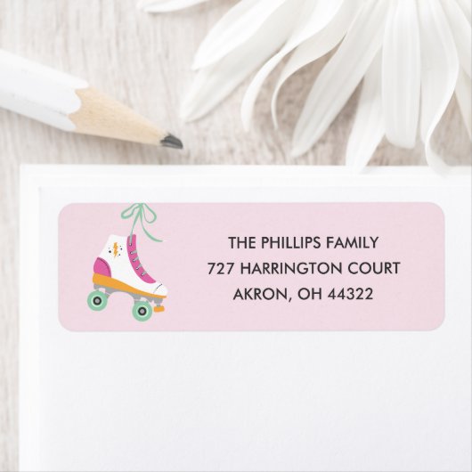 Laat het Etiket van het Adres van de Roll - Magent (Insitu)