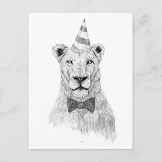 Laat het feest beginnen briefkaart (Voorkant)