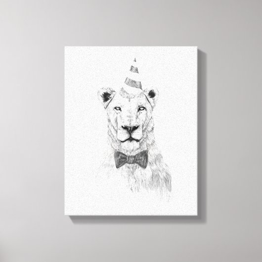 Laat het feest beginnen canvas afdruk (Voorkant)