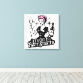 Laat het feest beginnen canvas afdruk (Insitu (Houten vloer))