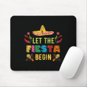 Laat het feest beginnen Funny Cinco De Mayo Mexica Muismat (Met muis)