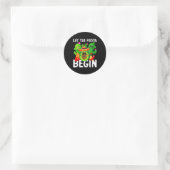 Laat het feest beginnen grappig cinco de mayo mexi ronde sticker (Tas)