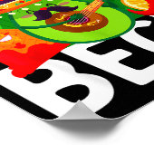 Laat het feest beginnen grappige cinco de mayo Mex Poster (Hoek)