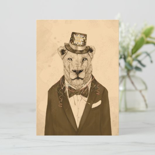 Laat het feest beginnen kaart (Staand voorkant)