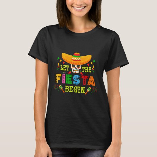 Laat het feest beginnen met de suikerschedel Sombr T-shirt (Voorkant)
