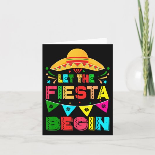 Laat het feest beginnen met grappige Cinco de Mayo Kaart (Voorkant)