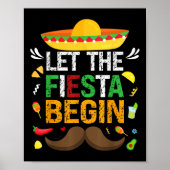 Laat het feest beginnen met het Mexicaanse feest F Poster (Voorkant)