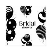 laat het feest beginnen rubberstempel (Afrduk)