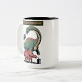 Laat het feest beginnen tweekleurige koffiemok (Voorkant links)