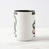 Laat het feest beginnen tweekleurige koffiemok (Center)