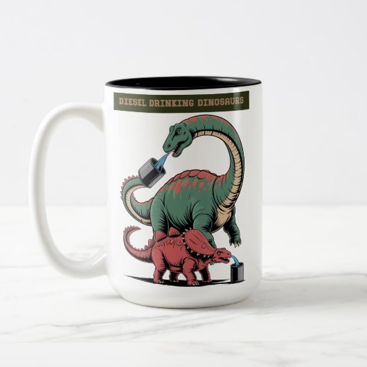 Laat het feest beginnen tweekleurige koffiemok (Links)