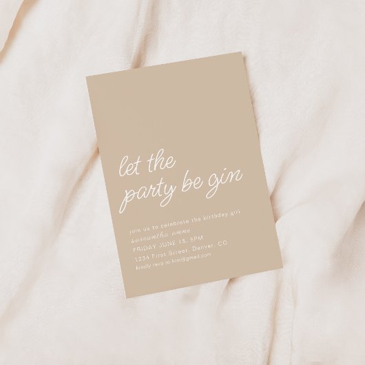 Laat het feest beginnen Verjaardag Uitnodigen Kaart