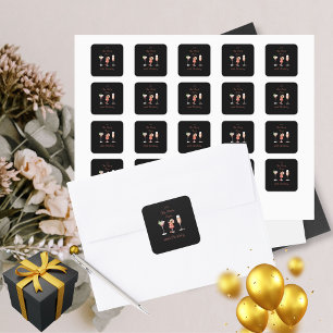 Laat het feest beginnen Volwassenen 40e verjaardag Vierkante Sticker