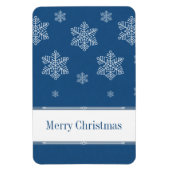 Laat het Flexi Magnet sneeuwen, blauw Magneet (Verticaal)