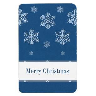 Laat het Flexi Magnet sneeuwen, blauw Magneet