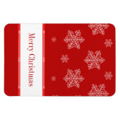 Laat het Flexi Magnet sneeuwen, rood Magneet (Horizontaal)