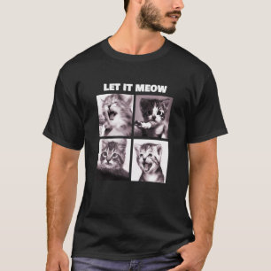 Laat het funny Cats Kitten Singing betekenen T-shirt