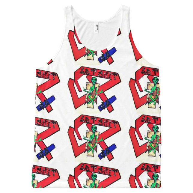 LAAT HET GAAN All-Over-Print TANK TOP (Voorkant)