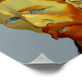 Laat het gaan: Funny Van Gogh Impressionistisch Po Poster (Hoek)