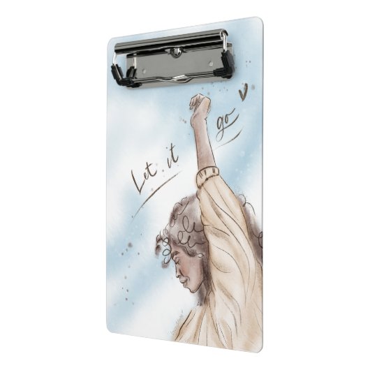 Laat het gaan Klembord S | Vrouw Blue Sky (Angled2)