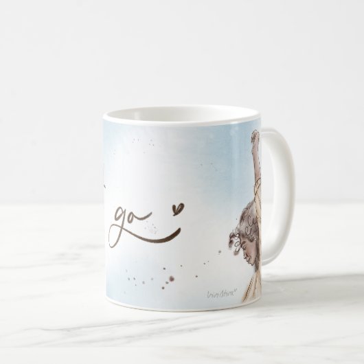 Laat het gaan Mok | Meisje in blauw (Voorkant rechts)