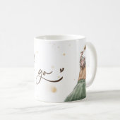 Laat het gaan Mok | Wit & Splash | Bloem (Voorkant rechts)