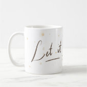 Laat het gaan Mok | Wit & Splash | Bloem (Links)