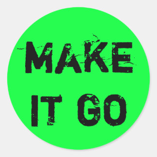 Laat het gaan! ronde sticker