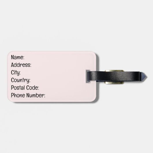 Laat het gebeuren bagagelabel (Achterkant horizontaal)