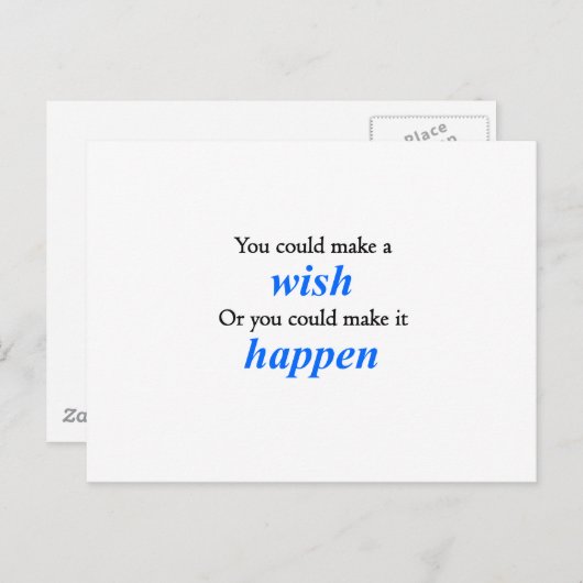 Laat het gebeuren briefkaart (Voorkant / Achterkant)