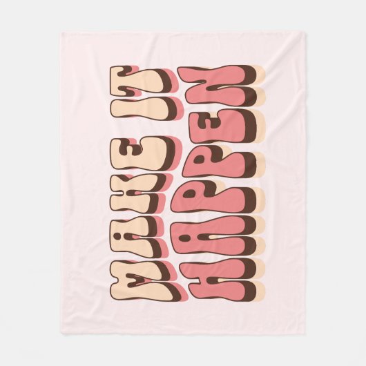 Laat het gebeuren fleece deken (Voorkant)