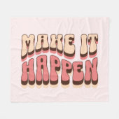 Laat het gebeuren fleece deken (Voorkant (Horizontaal))