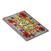 Laat het gebeuren Floral Inspirerend Girly Fun Notitieboek (Rechterzijde)