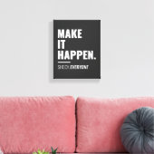 Laat het gebeuren | Inspirerend Quote Wall Art Canvas Afdruk (Insitu (Woonkamer))