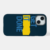 Laat het gebeuren iPhone 15 case (Achterkant horizontaal)