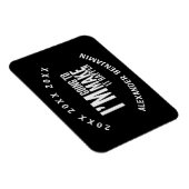 Laat het gebeuren Jaar geïnspireerd Motivate Perso Magneet (Rechterzijde)