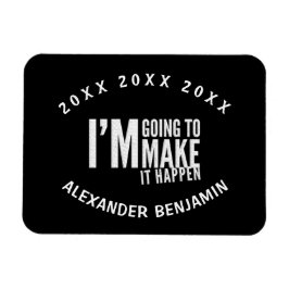 Laat het gebeuren Jaar geïnspireerd Motivate Perso Magneet