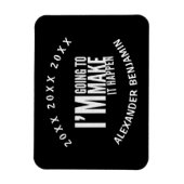 Laat het gebeuren Jaar geïnspireerd Motivate Perso Magneet (Verticaal)