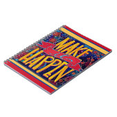 Laat het gebeuren Leuke Inspiriviteitsaanmoediging Notitieboek (Linkerzijde)