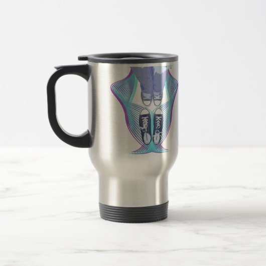 Laat het gebeuren, Mann! Travel Mug Reisbeker (Links)