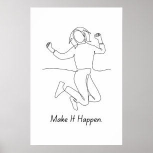 Laat het gebeuren - Motivatie Poster