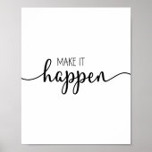 Laat het gebeuren Motivatie Poster (Voorkant)