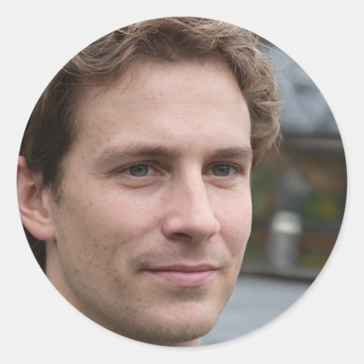 Laat het gebeuren ronde sticker (Voorkant)
