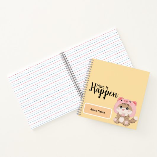 Laat het gebeuren - schattig spiraalvormig Notitie Notitieboek (Binnen)