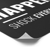 Laat het gebeuren, schok iedereen Inspirerend Poster (Hoek)